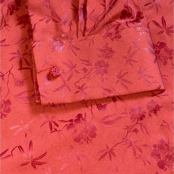 Stacy Adams & Co Mens Performance Tech Button Front Shirt-Rust-Size 17 34/35 - Picture 2 of 5